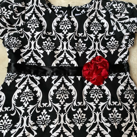 Hanna Andersson Black and White Dress Size 90/3T - Picture 3 of 6